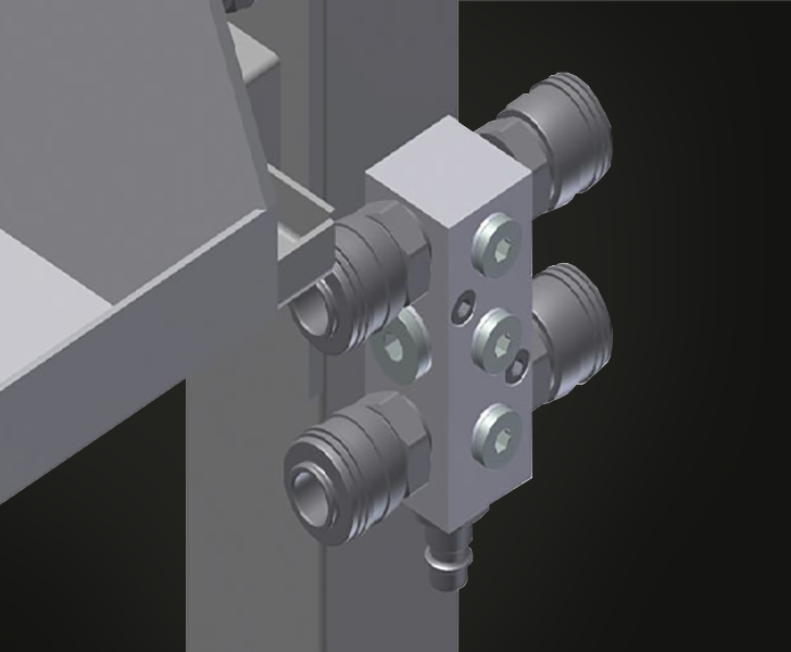 Pvc MTA 3000 Raccord d'air comprimé quadruple Someco